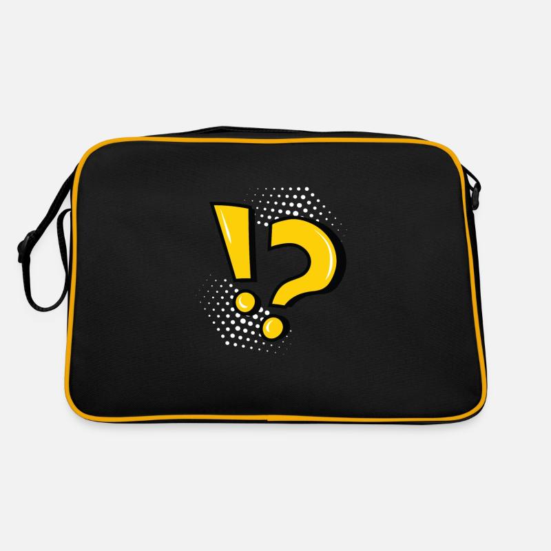 point d’exclamation point d’interrogation point de ponctuation Sac Retro