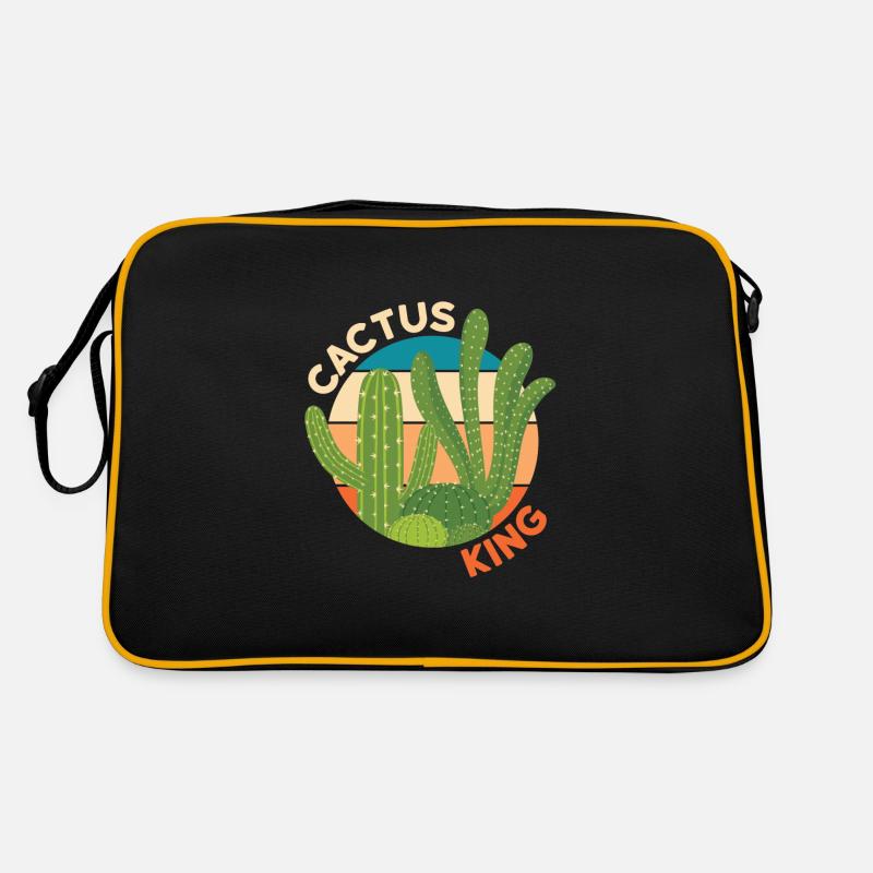 Cactus King Cactus Plant Retro Bag