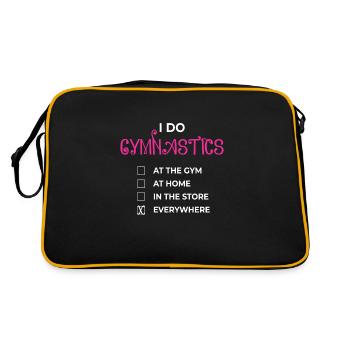 I Do Gymnastic Gymnastics Gymnastics Turner - Retro Bag - black/gold - Back