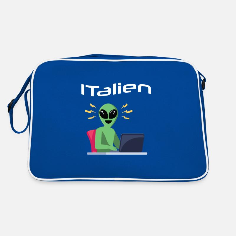ITalien Alien Informatiker Hacker Coder Sac Retro