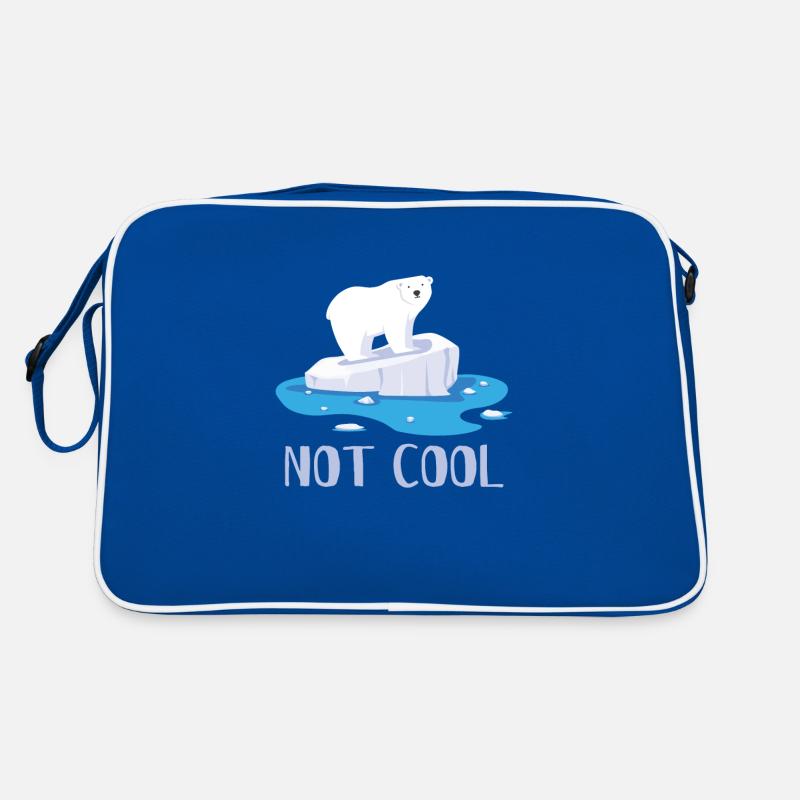 Not Cool Polar Bear Bears Animal Welfare Retro Bag