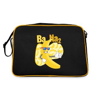 Banane² Fruit Fruit Fruit Fruit - Sac Retro - noir/or - Dos