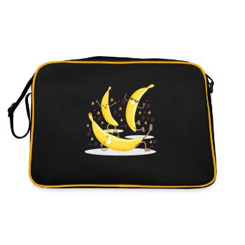 Party Bananes Bananes Fruits Fruits - Sac Retro - noir/or - Dos