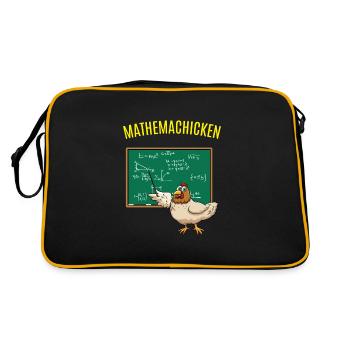 Math Math Math Chicken Math - Retro Bag - black/gold - Back