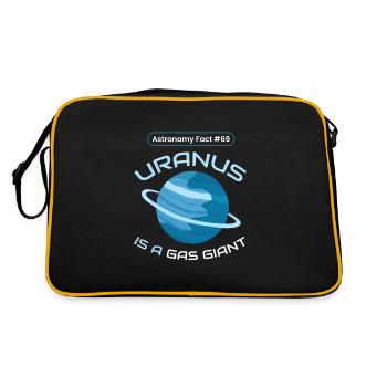 Uranus Gas Giant Planet Space - Sac Retro - noir/or - Dos