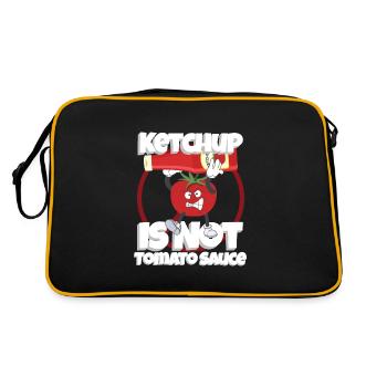 Ketchup Is Not Tomato Sauce Italy - Retro Bag - black/gold - Back