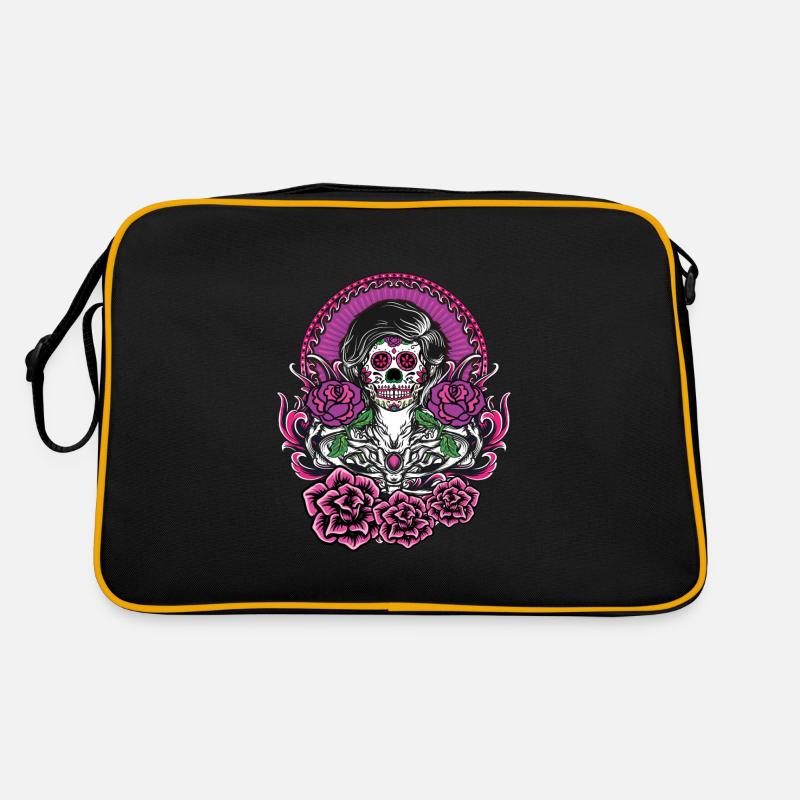 Dia de Los Muertos Tattoo Mexico Retro Bag
