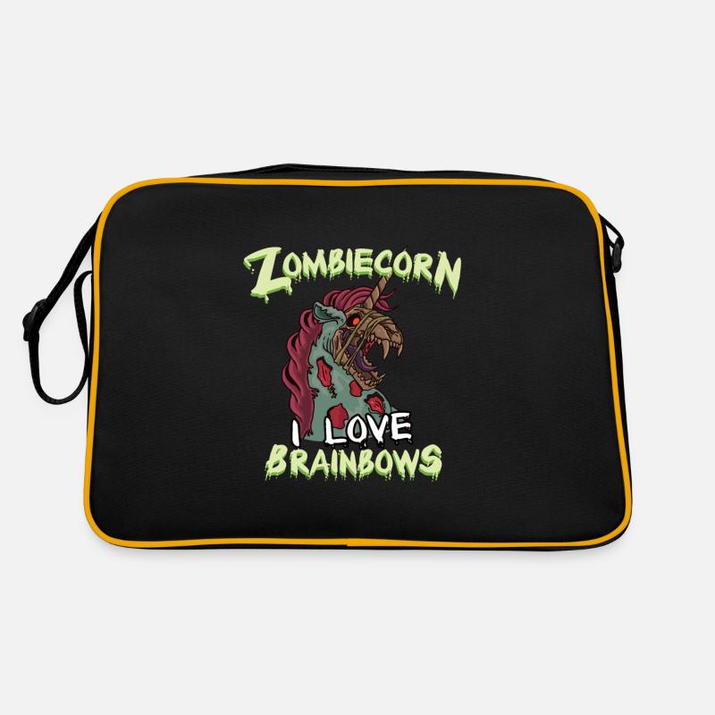 Zombie Zombiecorn Halloween Einhorn Retro Tasche