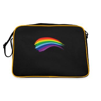 Rainbow LGBTQ Gay Gay Gay - Retro Bag - black/gold - Back