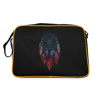 Dreamcatcher Traumfänger Spirituell - Retro Tasche - Schwarz/Gold - Hinten