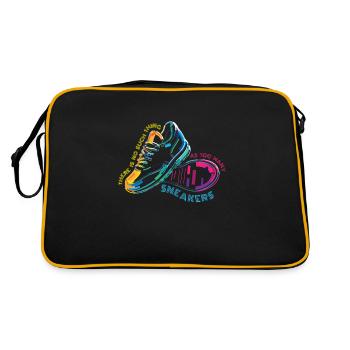 à de nombreuses baskets Sneaker Turnschuhe - Sac Retro - noir/or - Dos