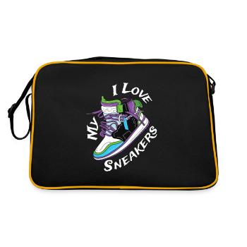 J’adore mes baskets sneaker - Sac Retro - noir/or - Dos