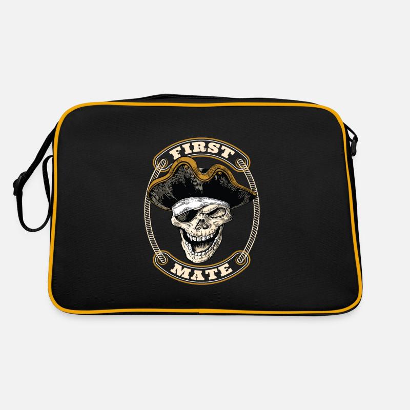 First Mate Piraten Pirat Seeräuber Retro Tasche