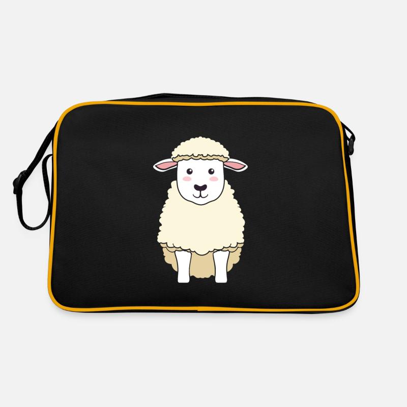 Süßes Schaf Schafherde Wolle Retro Tasche