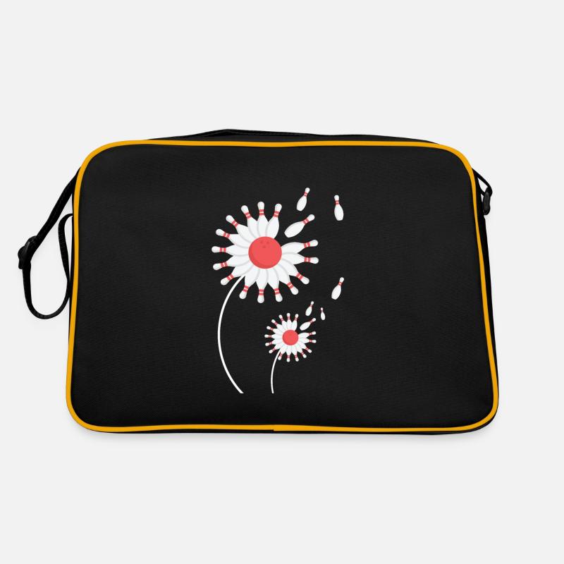 Bowling Fleur Bowling Quilles Sac Retro