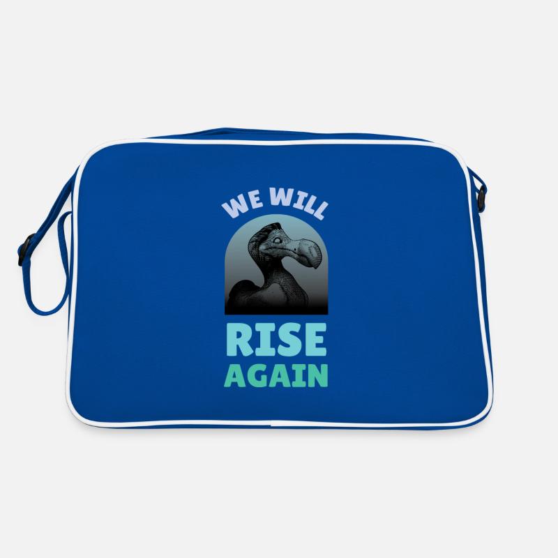 We Will Rise Again Dodo Vogel Retro Tasche