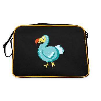 Enfants Dodo Oiseau Petit Oiseau - Sac Retro - noir/or - Dos