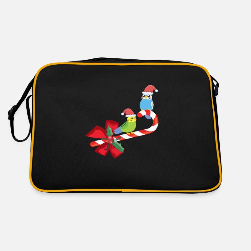 Oiseau de Noël perruche mignon Sac Retro