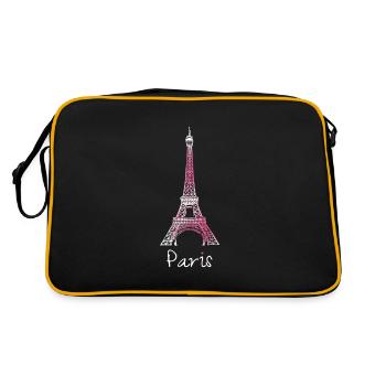 Paris Tour Eiffel France France - Sac Retro - noir/or - Dos