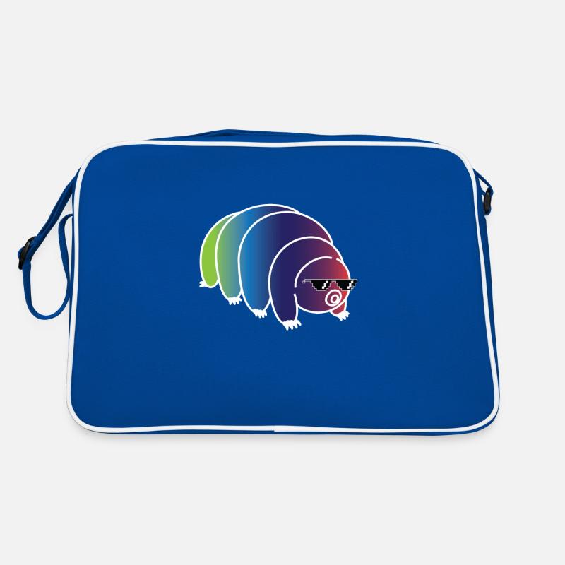 Cool Bärtierchen Regenbogen Retro Tasche