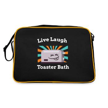 Live Laugh Toaster Bath Toast Toaster - Retro Bag - black/gold - Back