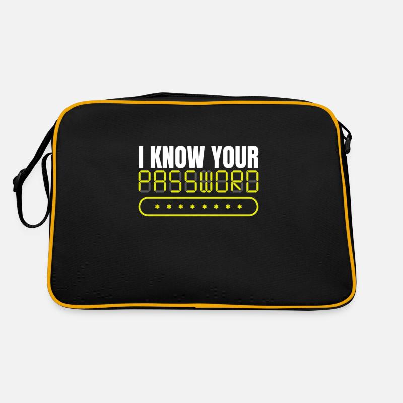 Je connais votre programmeur de piratage de mot de passe Sac Retro