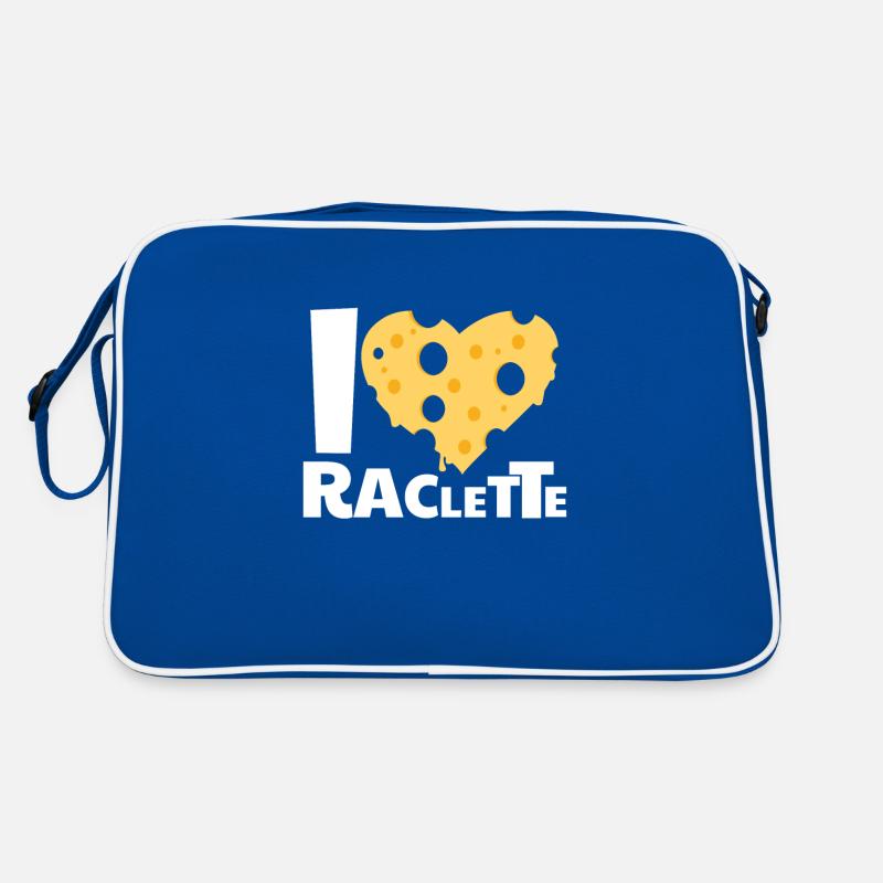 I Love Raclette Cheese Retro Bag