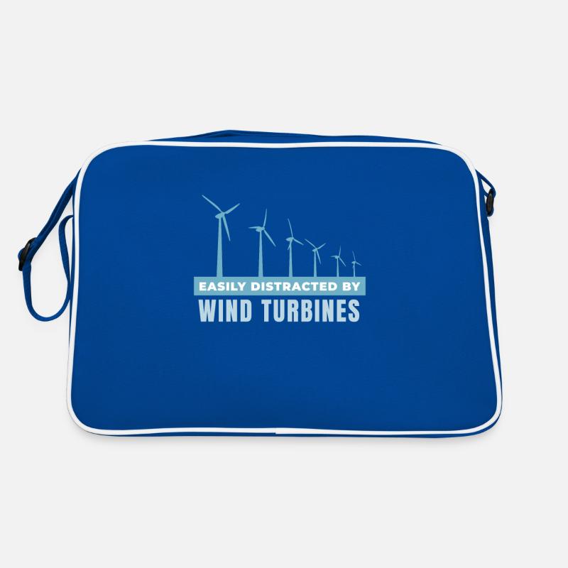 Easily Distracted by Wind Turbines Retro Tasche