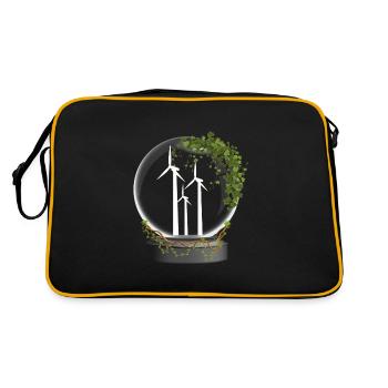 Énergie éolienne Boule de verre Énergie éolienne Énergie éolienne - Sac Retro - noir/or - Dos