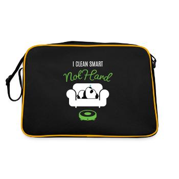 Pandabär Panda I Clean Smart Saugroboter - Retro Tasche - Schwarz/Gold - Hinten