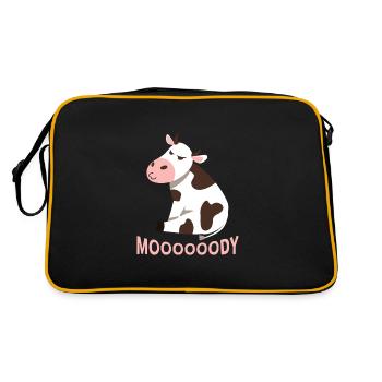Moooooody Vache Vaches Fermier Enfants - Sac Retro - noir/or - Dos