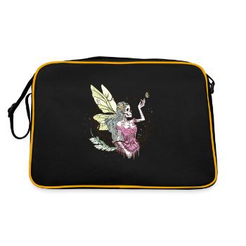 Skeleton Fairycore Butterfly Fantasy - Retro Bag - black/gold - Back