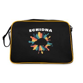 Echidna Retro Design Beaked Echidna - Retro Bag - black/gold - Back