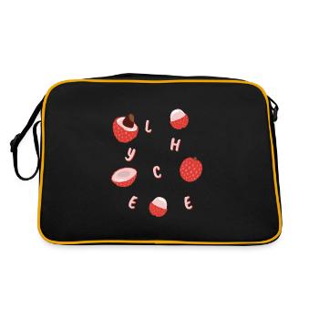 Lychee Lychee Exotic Fruit - Retro Bag - black/gold - Back