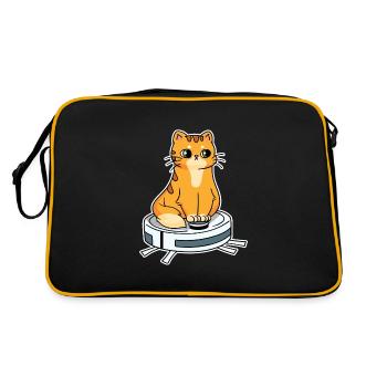 Robot vacuum cleaner with cat Robot vacuum cleaner - Retro Bag - black/gold - Back