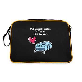 Like A Pet Saugroboter Staubsauger - Retro Tasche - Schwarz/Gold - Hinten