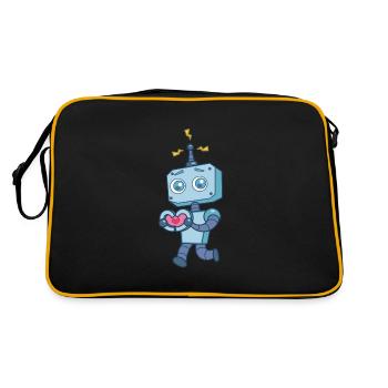 Technologie robotique de cœur de robot mignon - Sac Retro - noir/or - Dos