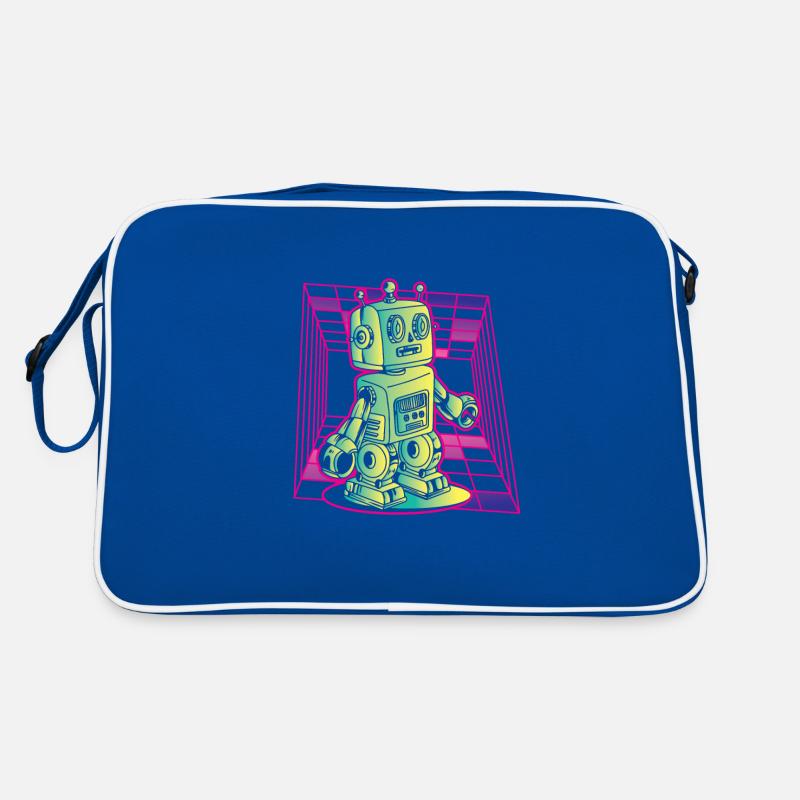 Robot Retro Vintage Robotics Technology Retro Bag