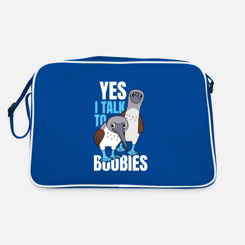 Talk To Boobies Blue-footed Booby Bird Retro Bag