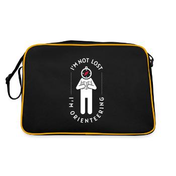 Course d’orientation Je ne suis pas perdu Orientation - Sac Retro - noir/or - Dos