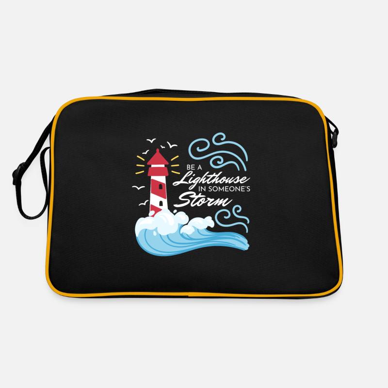 Be A Lighthouse Leuchtturm Retro Tasche