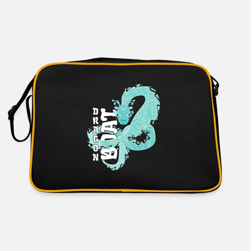 Dragonboat Drachenboot Ruderer Paddeln Retro Tasche