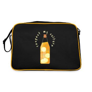 Thé Kombucha Respect My Culture - Sac Retro - noir/or - Dos