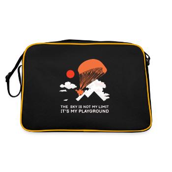 Le ciel n’est pas limité Parapente paramoteur - Sac Retro - noir/or - Dos