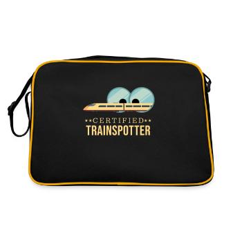 Certified Trainspotter Train Observation - Retro Bag - black/gold - Back