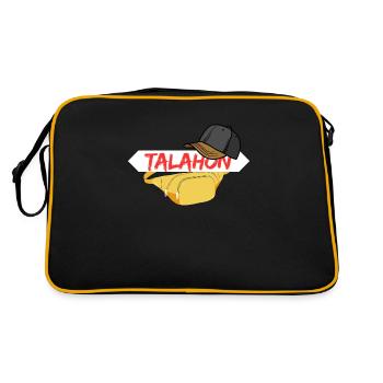 Talahon - Retro Tasche - Schwarz/Gold - Hinten