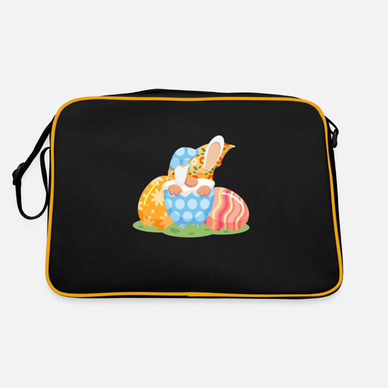 Gnom Ostern Gnome Gartenzwerg Retro Tasche