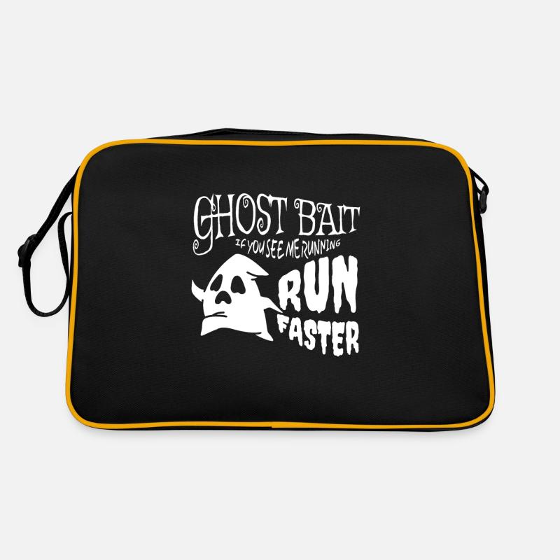 Ghost Bait Run Faster Ghosts Halloween Retro Bag