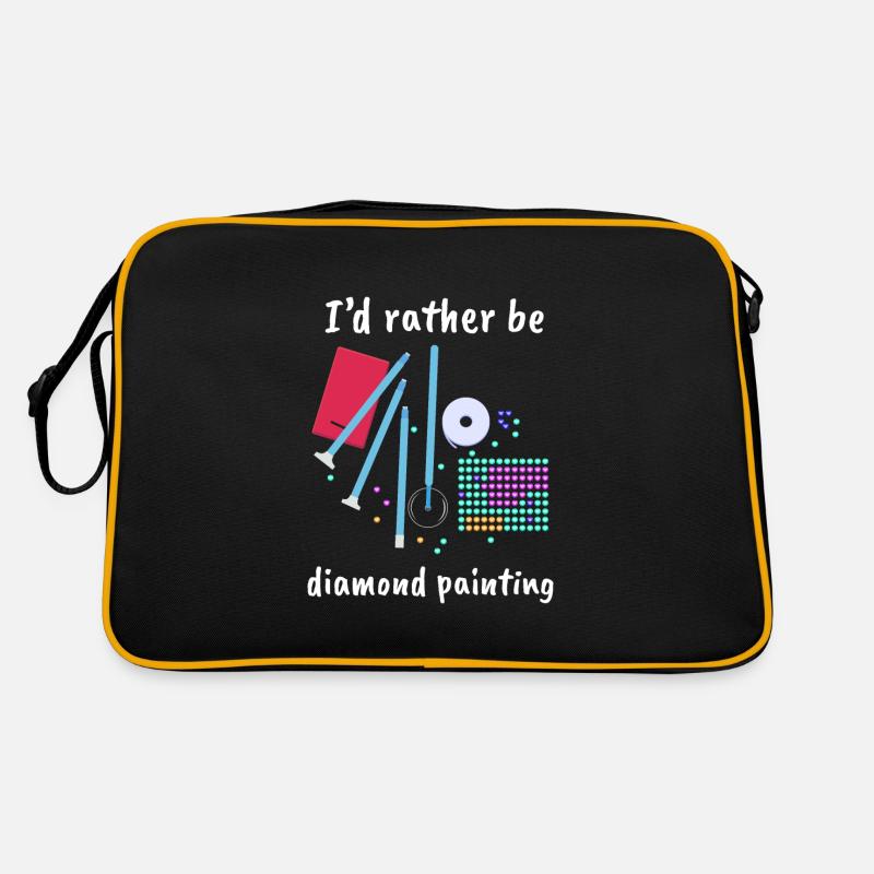 I ́d rather be Diamond Painting Retro Bag