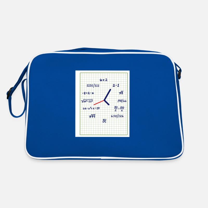 Matematica dell'orologio con formule creative Borsa retrò